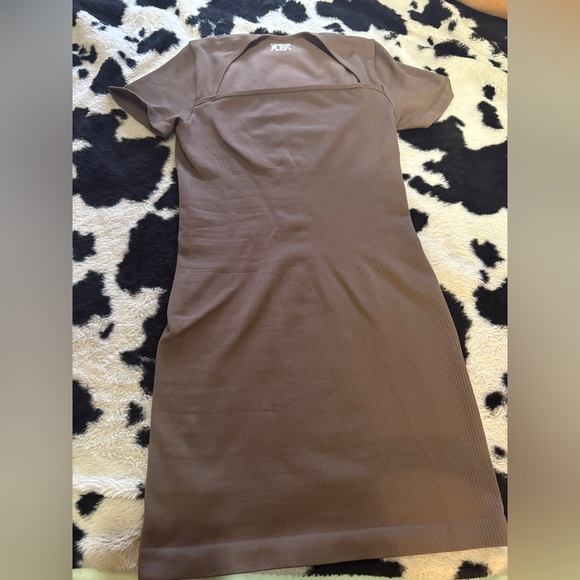 Chic Brown Mini Dress - Picture 1 of 3